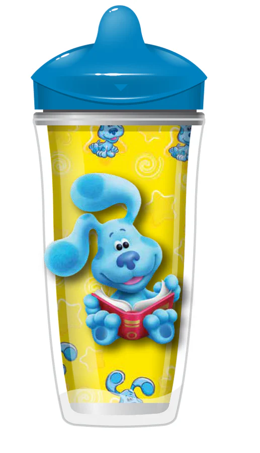 Playtex Baby Sipsters Stage 3 Blue's Clues Hard Spout, Spill-Proof, Leak-Proof, and Insulated, 9 Ounce (Pack of 2) - Image 4