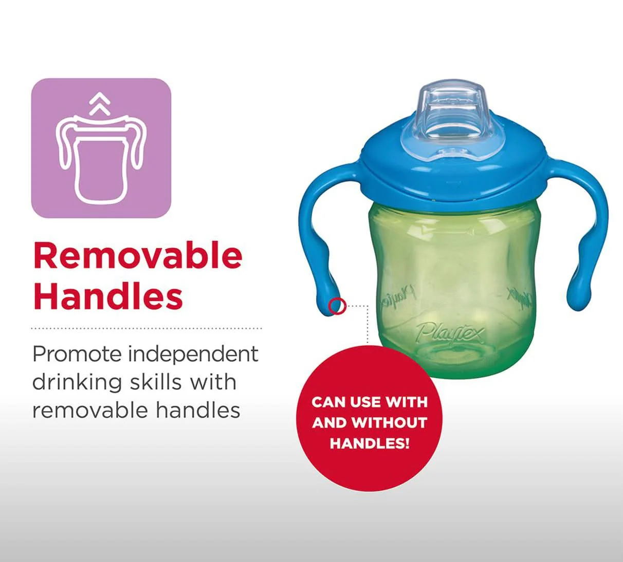 Playtex® Sipsters® Stage 1 Starter Set 2 Pack - Green & Pink Combo - Image 3