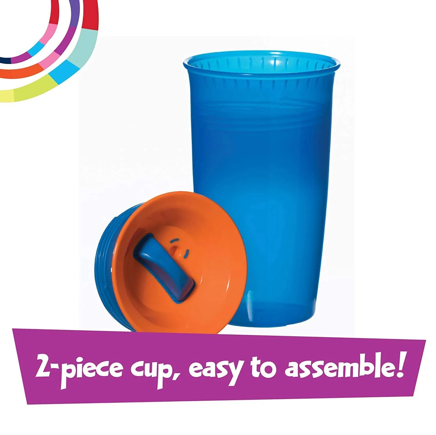 Playtex® Stage 2 Spoutless 360 Drinking Cup - Pink and Purple - Image 4