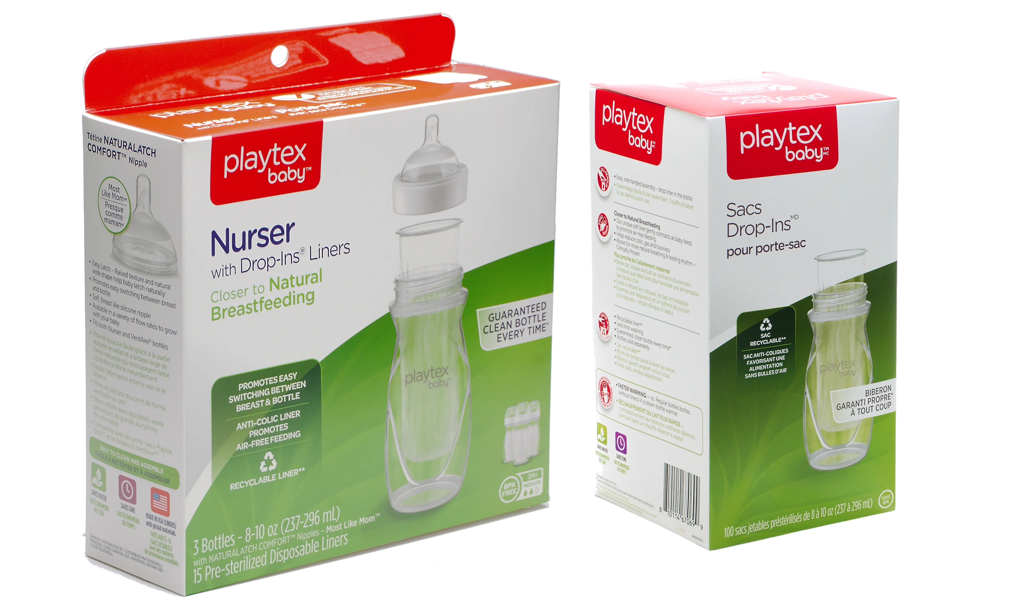 Playtex Baby™ Anti-Colic Nurser Bottles with Drop-Ins® Liners – 3 Pack - Image 20