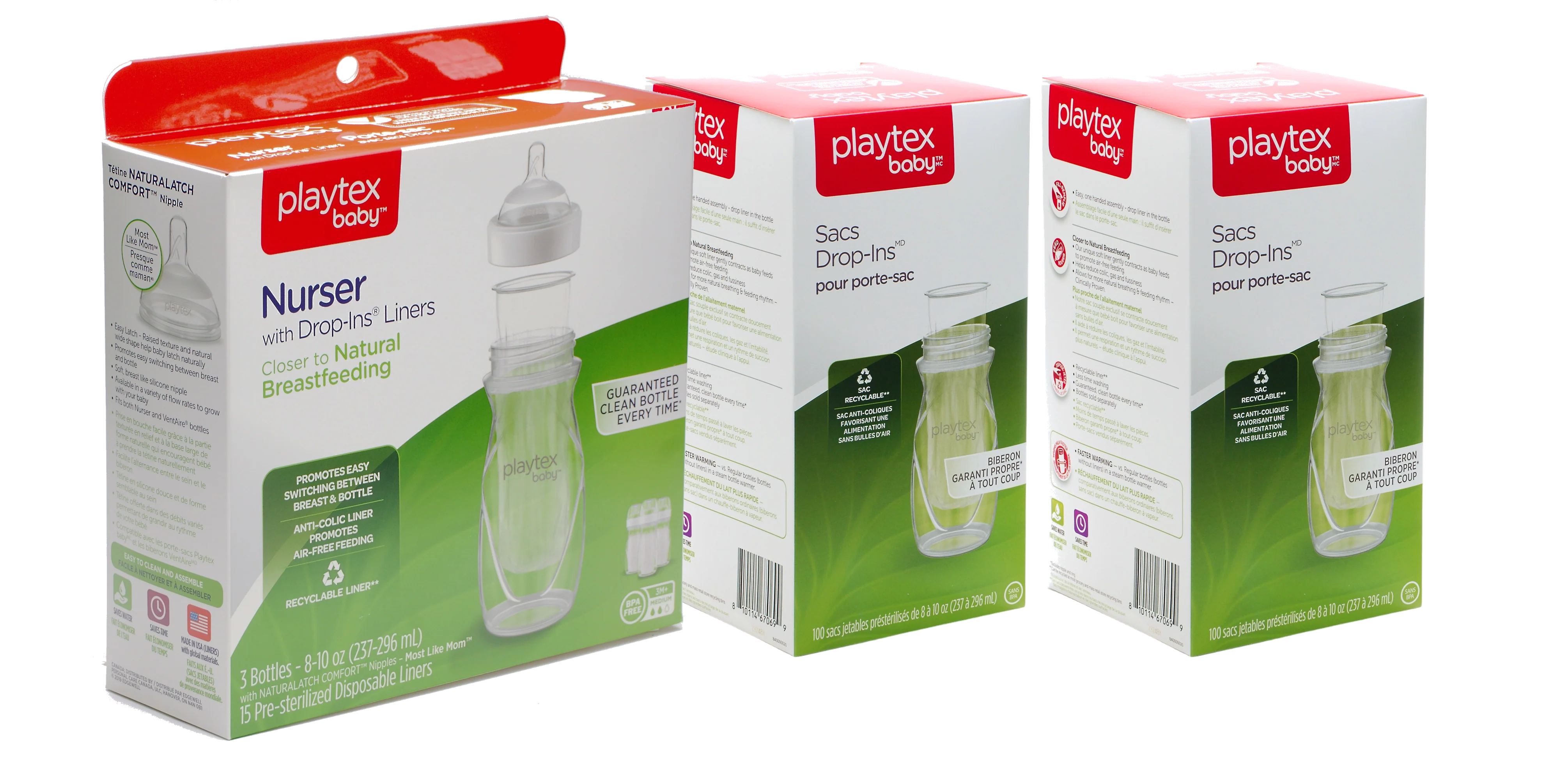 Playtex Baby™ Anti-Colic Nurser Bottles with Drop-Ins® Liners – 3 Pack - Image 21