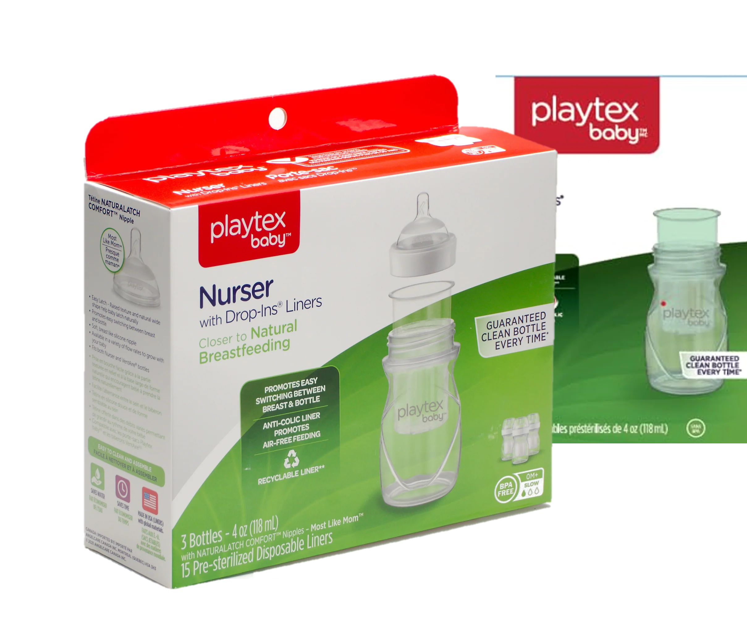 Playtex Baby™ Anti-Colic Nurser Bottles with Drop-Ins® Liners – 3 Pack (ENF) - Image 15