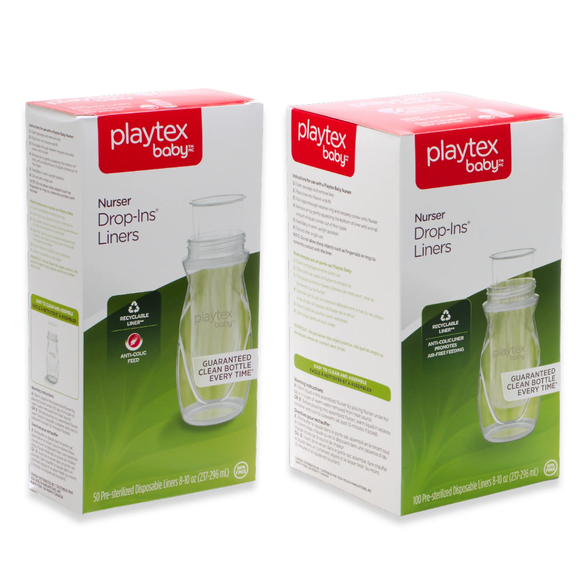 Playtex Baby™ Drop-Ins® Anti-Colic, Disposable Liners - One Month Supply - Image 2