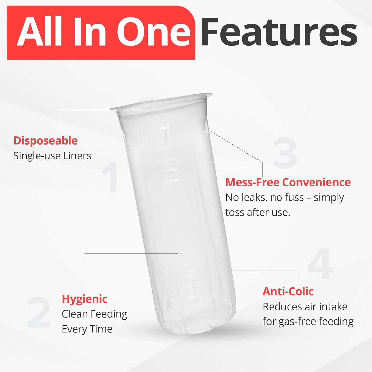 Playtex Baby™ Nurser Bottles with Drop-Ins® Liners - 3 Pack 4 oz - Image 5