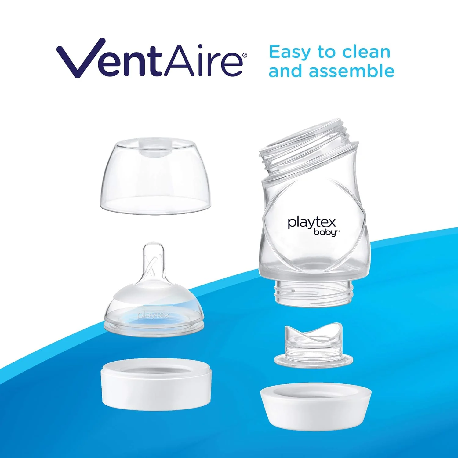 Playtex Baby™ VentAire® Complete Tummy Comfort Baby Bottle - 3 Pack - Image 6