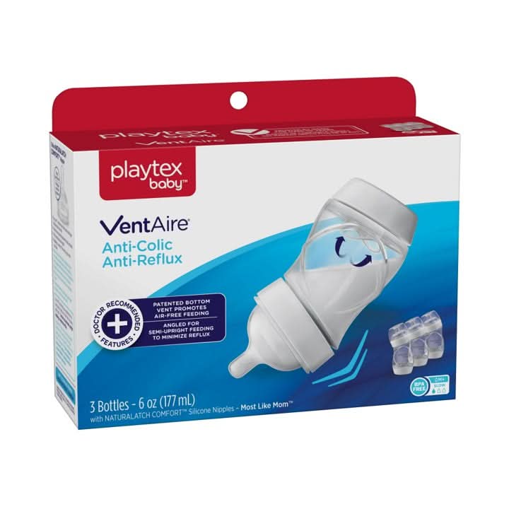 Playtex Baby™ VentAire® Complete Tummy Comfort Baby Bottle - 3 Pack - Image 9